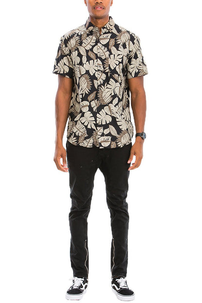 Hawaiian Print Short Sleeve Shirt