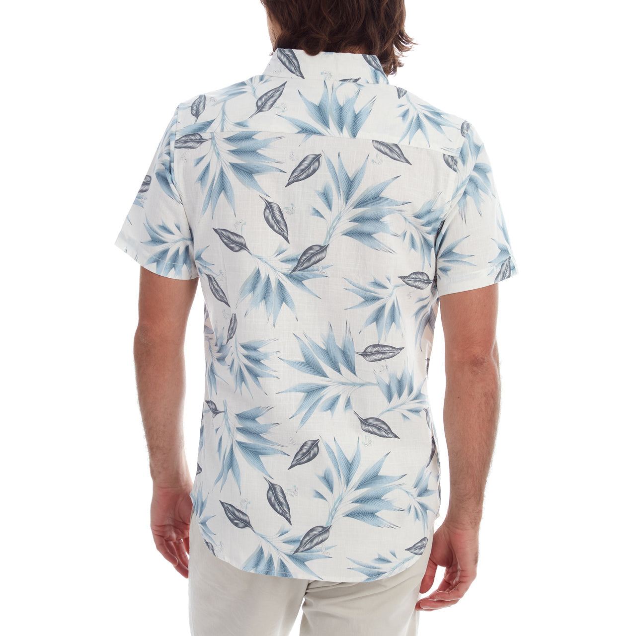 Harrison Style Printed Short Sleeve Shirt – Floral Flair with Flake-Free Confidence