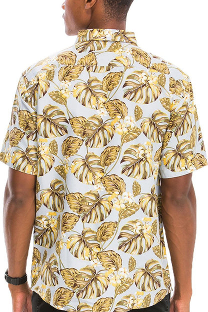 Hawaiian Print Short Sleeve Shirt – Flake-Free Tropical Vibes