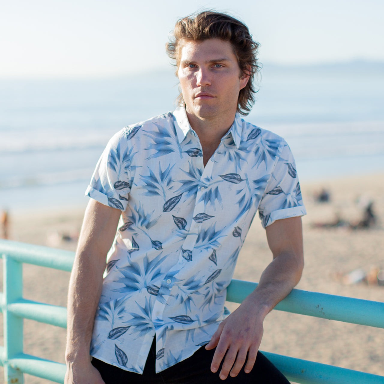 Harrison Style Printed Short Sleeve Shirt – Floral Flair with Flake-Free Confidence