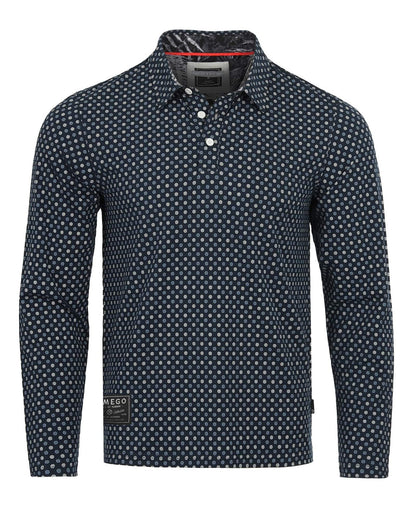 Men's Long Sleeve Polo Stretch Office or Casual Shirt