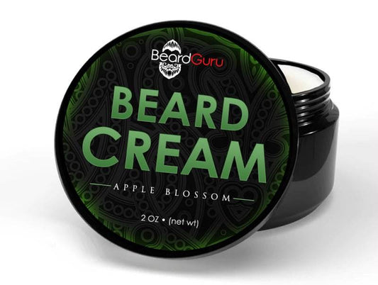 BeardGuru AppleBlossom Beard Cream – Balance Shine with Flake - Free Confidence - Flaykr