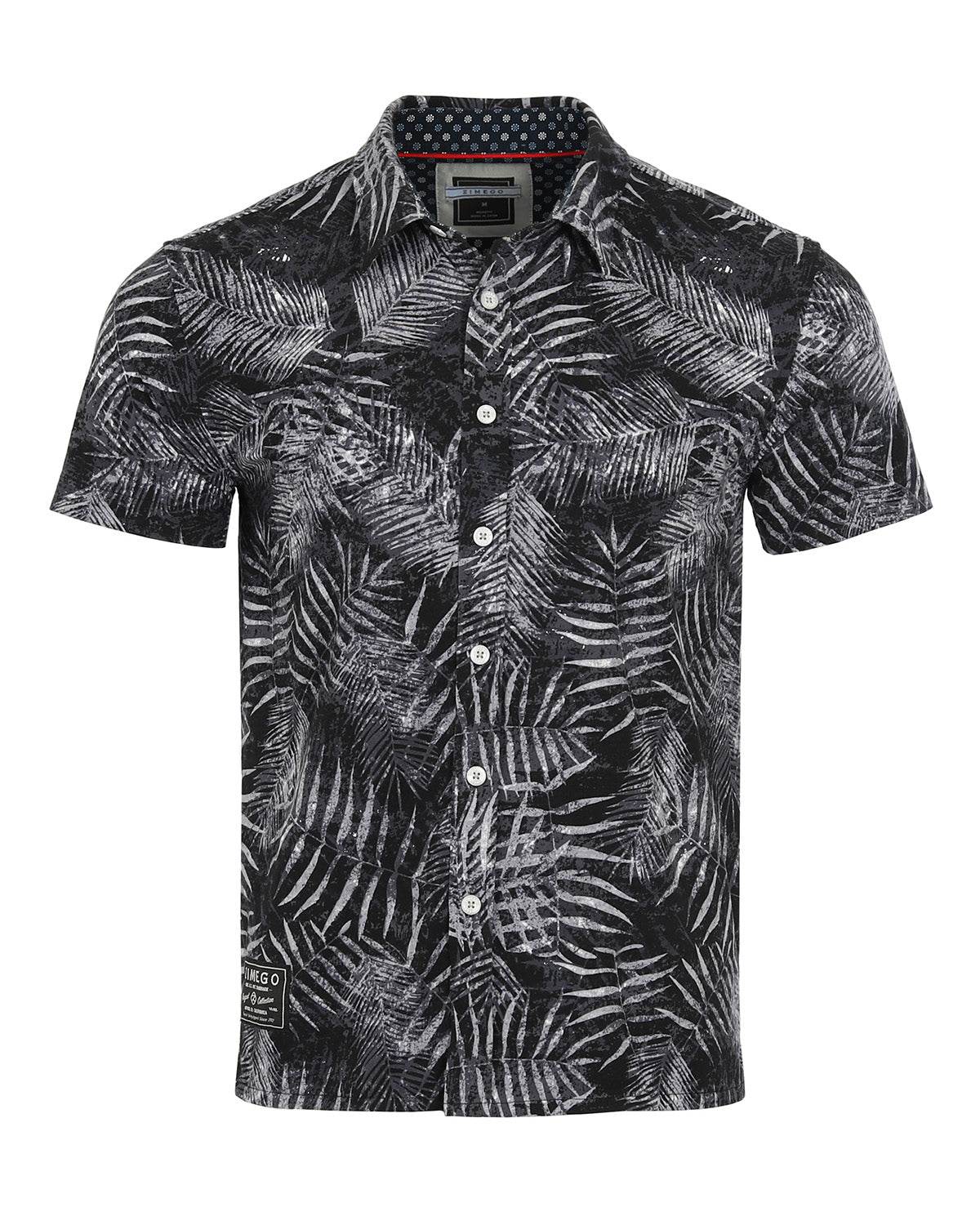 Mens Hawaiian Short Sleeve Button-Down Shirt